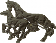 Paard met veulen (links)